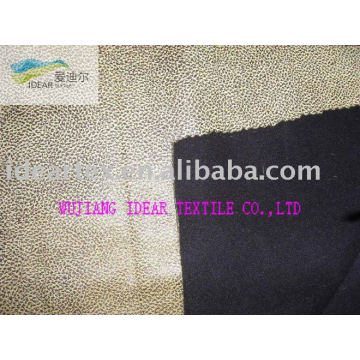 Printed Suede Bonded Fleece Fabric